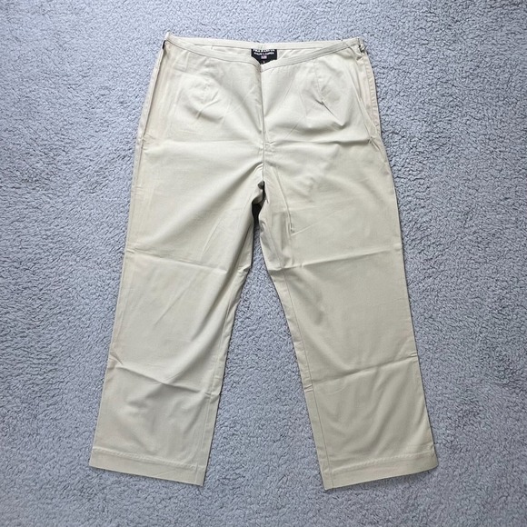 Ralph Lauren Polo Jeans Co Chino Capri Pants Strech Beige Women's Size 6 VTG NWT - Picture 1 of 15